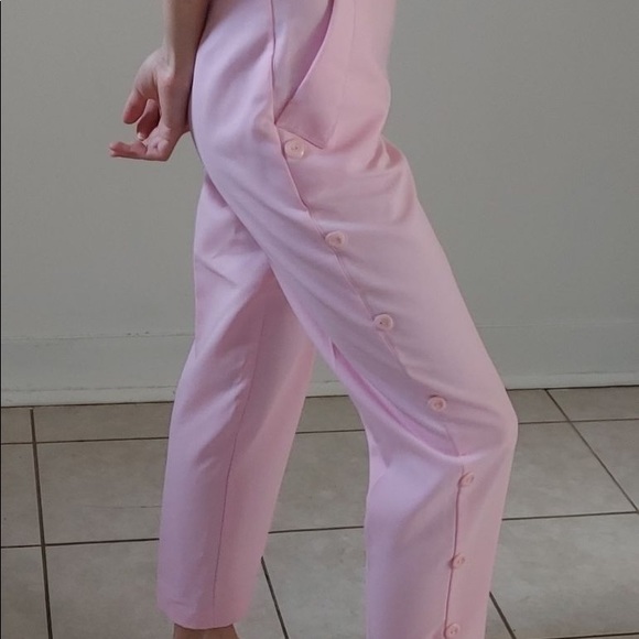 90s bubble gum pink summer slacks - Picture 1 of 3